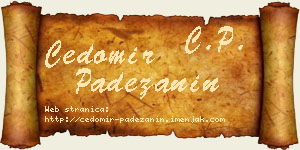 Čedomir Padežanin vizit kartica